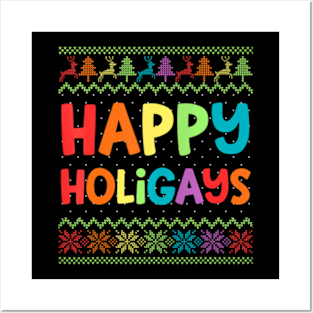 Gay Christmas  LGBT  Holigays Party Posters and Art